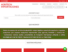 Tablet Screenshot of agritech.cl